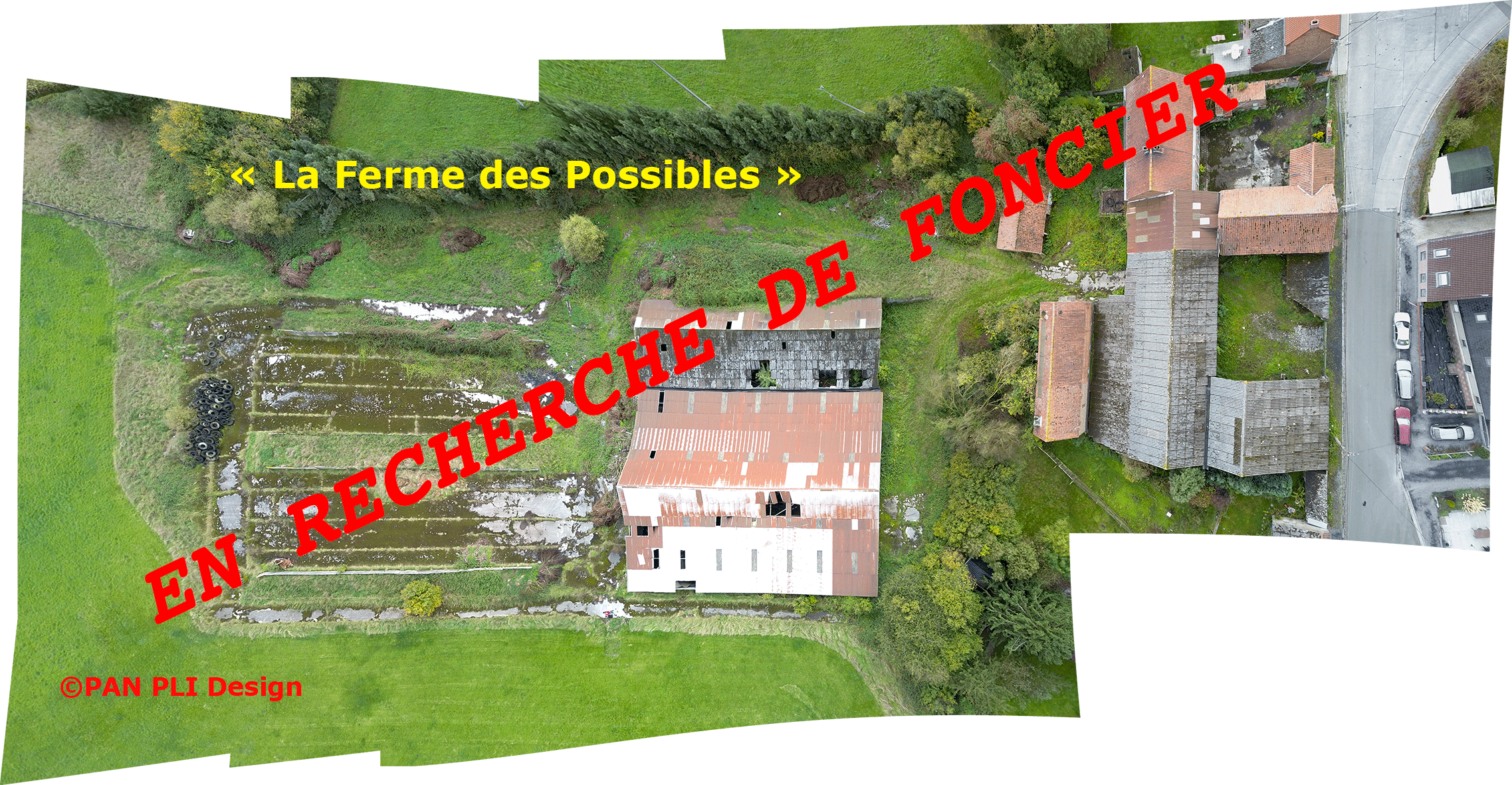 Image de dessus de la ferme des possibles